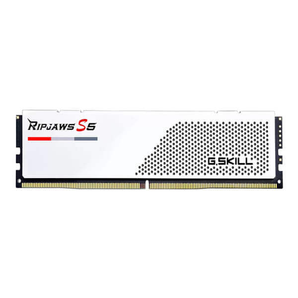 G.Skill Ripjaws S5 32GB (16GBx2) DDR5 6000MHz Desktop RAM (Matte White)